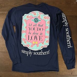 Simply Southern Navy Long Sleeve Shirt